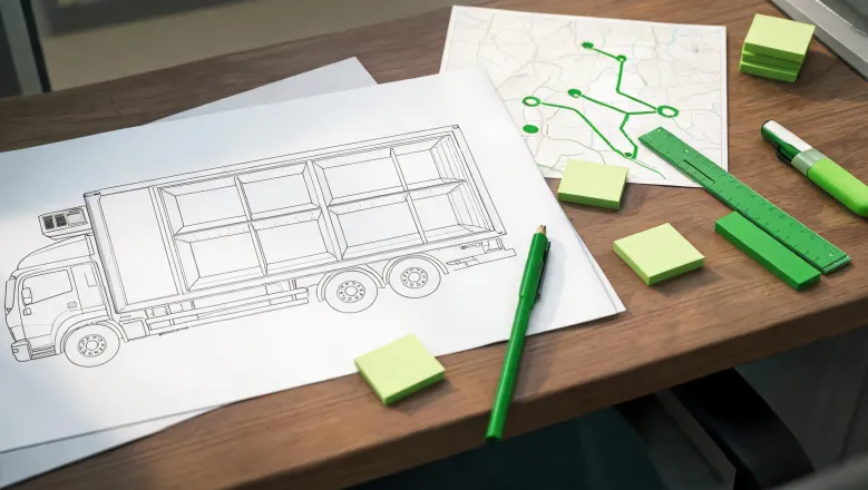 Refrigerated truck procurement planning desk
